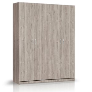 ΧΕΡΙ ΞΥΛΟ Ντουλάπα 4φυλλη MINIMAL 182cm Μ. x 60cm x 240cm Y. --ΚΩΔ.: 10-05a - Image 1